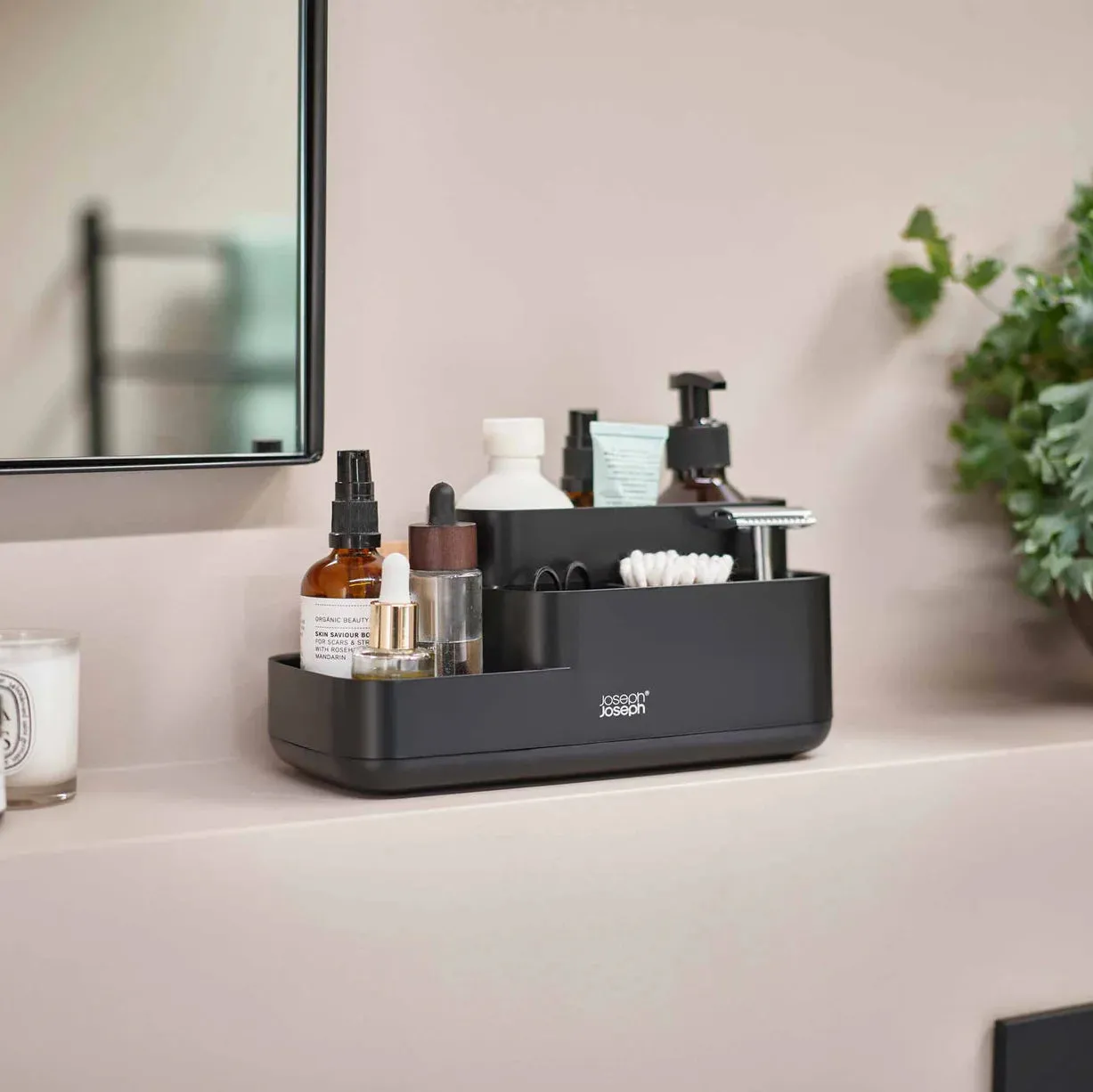EasyStore™ Matt Black Bathroom Storage Caddy