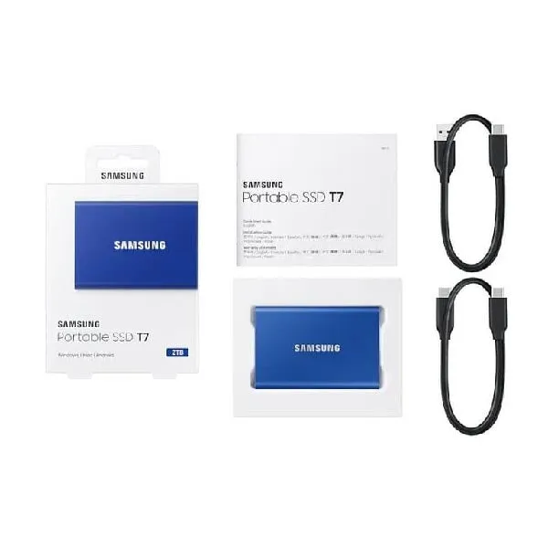 External drive SSD Samsung T7 MU-PC1T0H/WW, 1TB, blue
