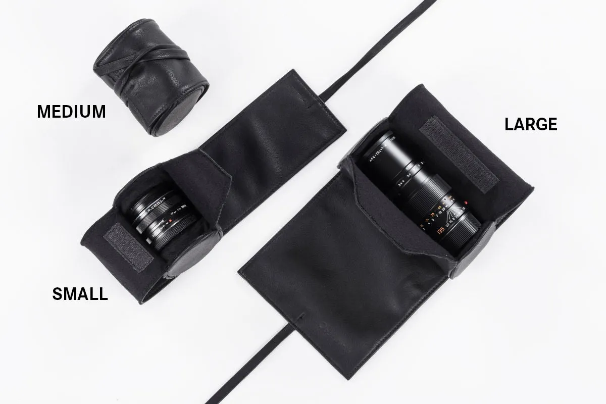 FREE Oberwerth Donau Leather Lens Wrap, Black, Medium