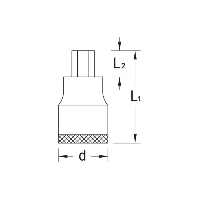 Gedore 2195232 Screwdriver Bit Socket 3/8 inch 5/32 Inch