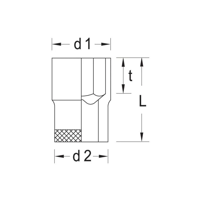 Gedore 6136060 Socket 1/2" Drive 5/16"