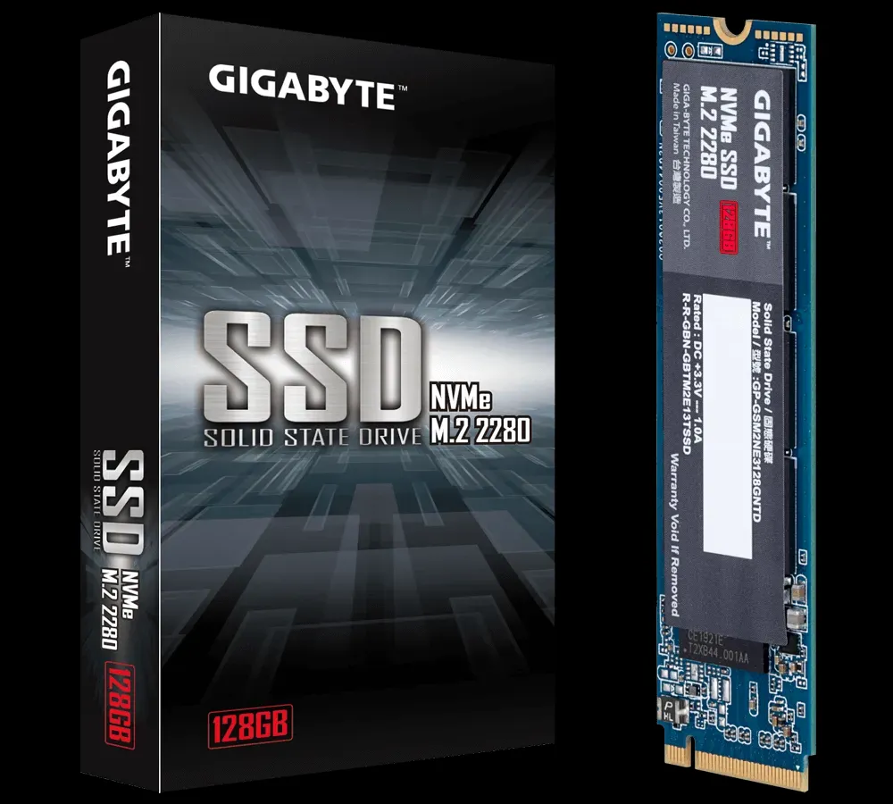 GIGABYTE 128GB NVME M.2 SSD