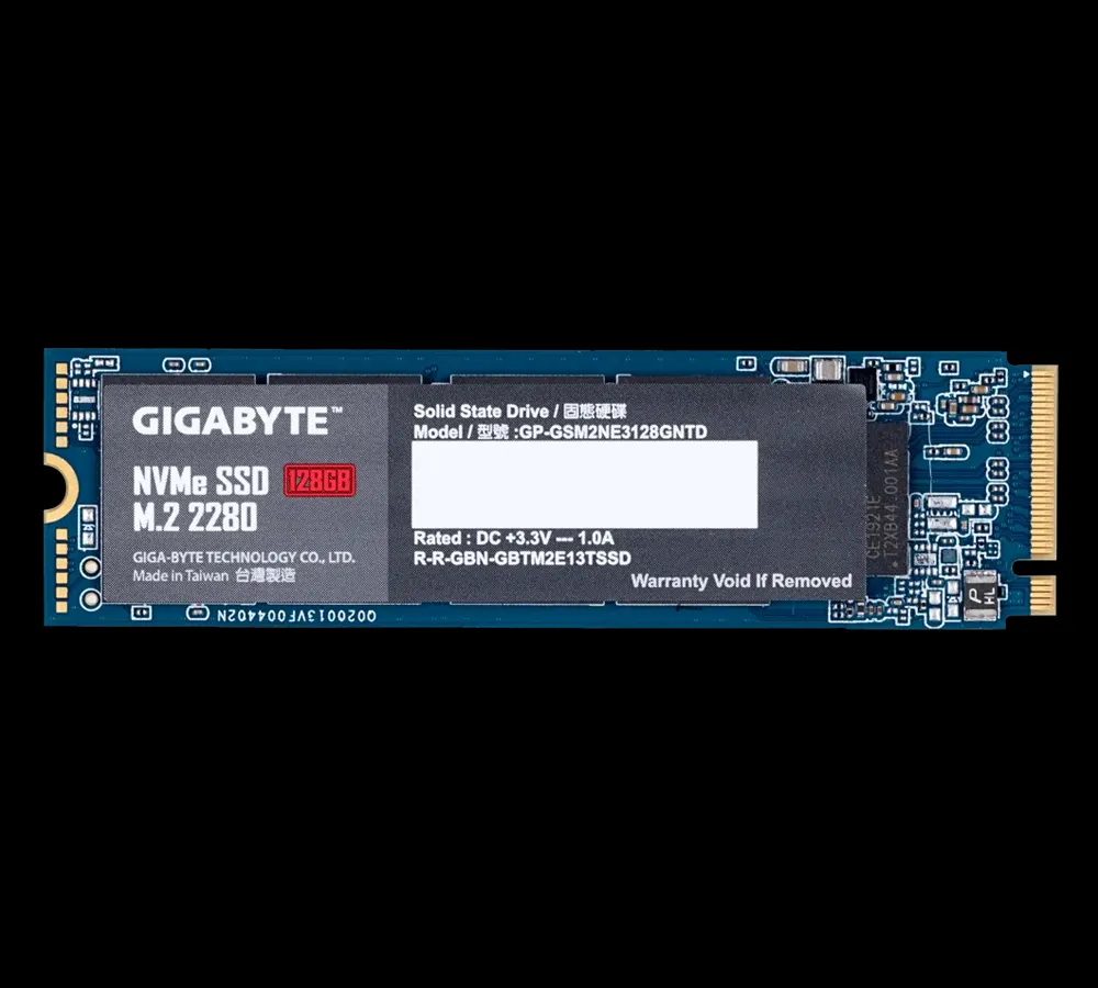 GIGABYTE 128GB NVME M.2 SSD