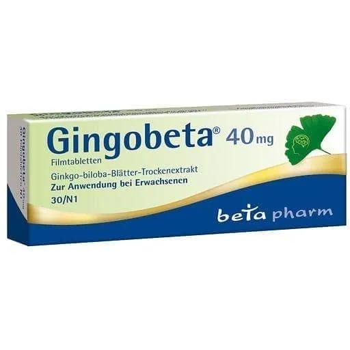 GINGOBETA 40 mg, mild forms of dementia, ginkgo leaf