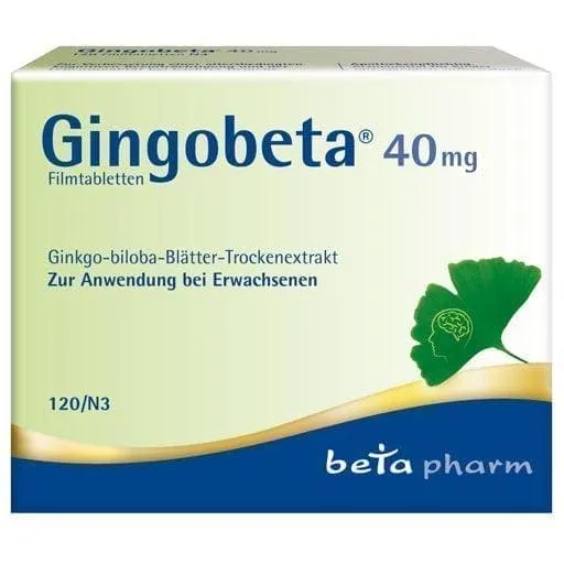 GINGOBETA 40 mg, mild forms of dementia, ginkgo leaf