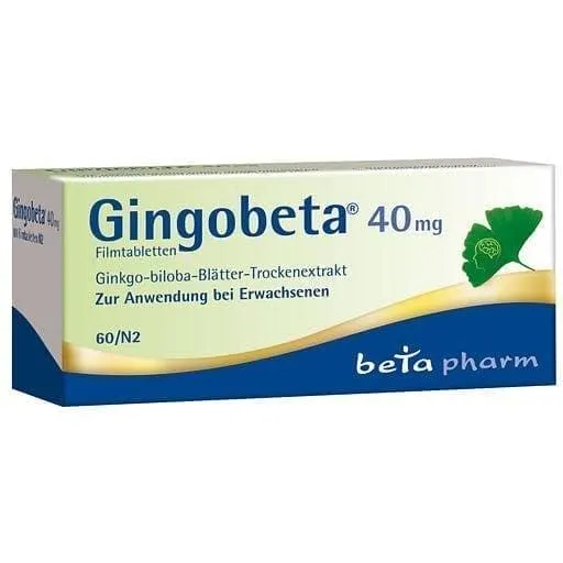 GINGOBETA 40 mg, mild forms of dementia, ginkgo leaf