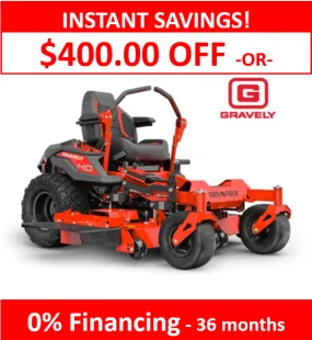 GRAVELY ZT-HD Zero Turn Mower (44”/ 48" / 52" / 60" Deck Options) | 23-24HP Kawasaki