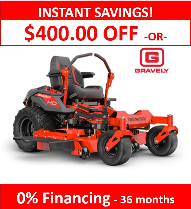 GRAVELY ZT-HD Zero Turn Mower (44”/ 48" / 52" / 60" Deck Options) | 23-24HP Kawasaki