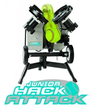 Hack Attack Jr Pitching Machine 3 Wheel Machine