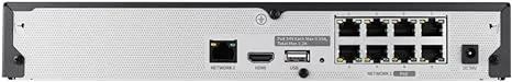 Hanwha 8 Channel IP Camera System, NDAA TAA Compliant, ARN-810S 8 CH 4K H.265 NVR with 6 pcs ANV-L7012R 4MP IP Dome Cameras 2TB HDD