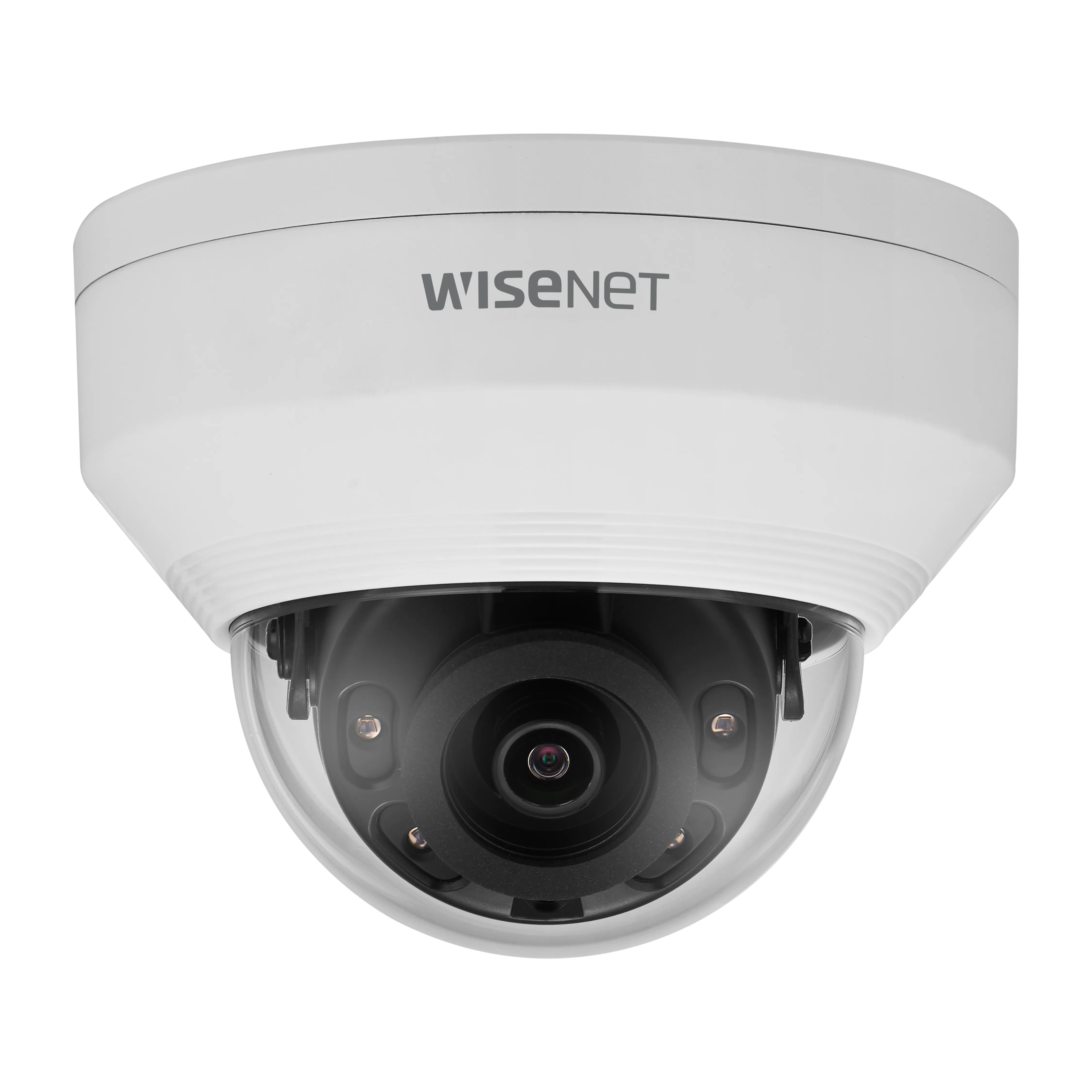 Hanwha 8 Channel IP Camera System, NDAA TAA Compliant, ARN-810S 8 CH 4K H.265 NVR with 6 pcs ANV-L7012R 4MP IP Dome Cameras 2TB HDD