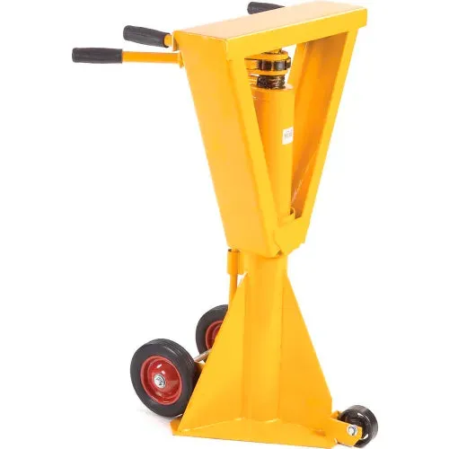 Heavy-Duty Trailer Stabilizing Jack Stand, 100,000 Lb. Static Capacity