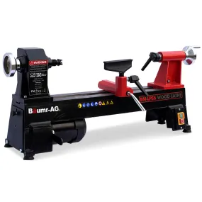Heavy Duty Wood Lathe 450mm 400W 5-Speed Cast Iron Baumr-AG