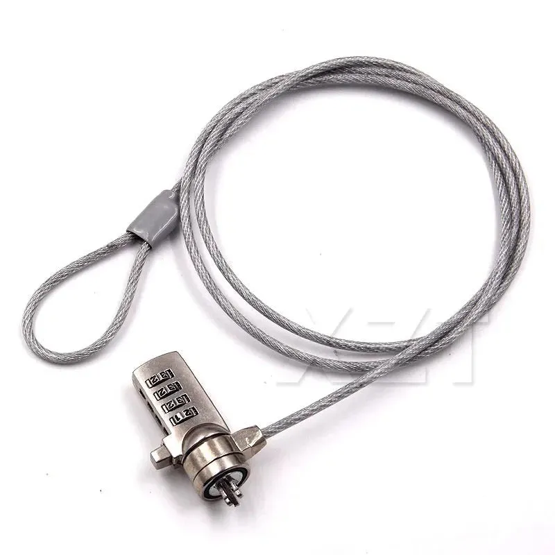 High Quality 4 Digit Password Security Cable Chain Computer Lock Anti-theft Key Chain For Notebook PC Laptop