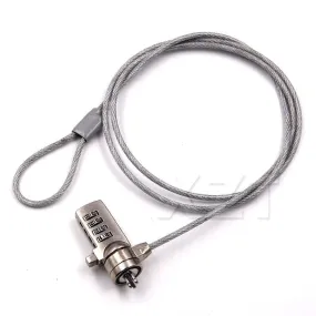 High Quality 4 Digit Password Security Cable Chain Computer Lock Anti-theft Key Chain For Notebook PC Laptop