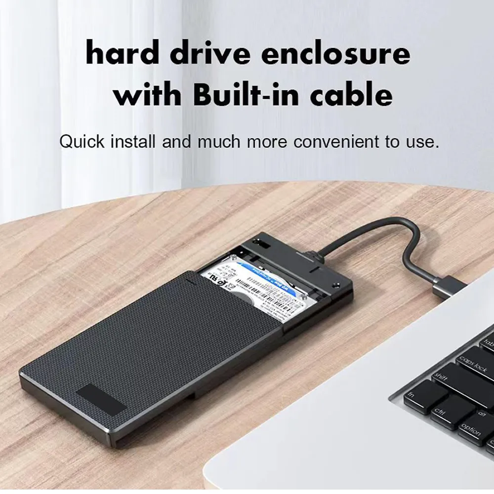 High-Speed 2.5-Inch Sata Usb 3.0 Hdd Ssd Enclosure