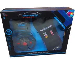 High-Speed Off-Road RC Car with Steering Wheel Remote - Ultimate Driving Experience for Kids