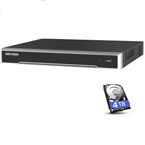 Hikvision DS-7616NI-Q2/16P 16 Channel PoE 4K Network Video Recorder NVR with 4TB Hard Drive Storage