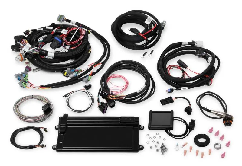 Holley EFI Performance Products Terminator GM LS Fuel Injection Multi Port Power Module/Programmer/O2 Sensor/Fittings/Bungs Trans Control/DBW - LS2/LS3