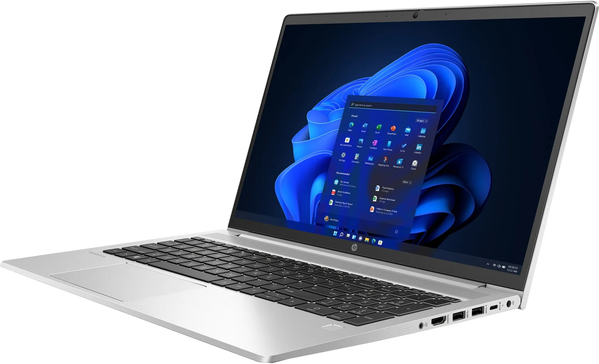 HP ProBook 455 G9 AMD Ryzen™ 3 5425U Laptop 39.6 cm (15.6") HD 8 GB DDR4-SDRAM 256 GB SSD Silver