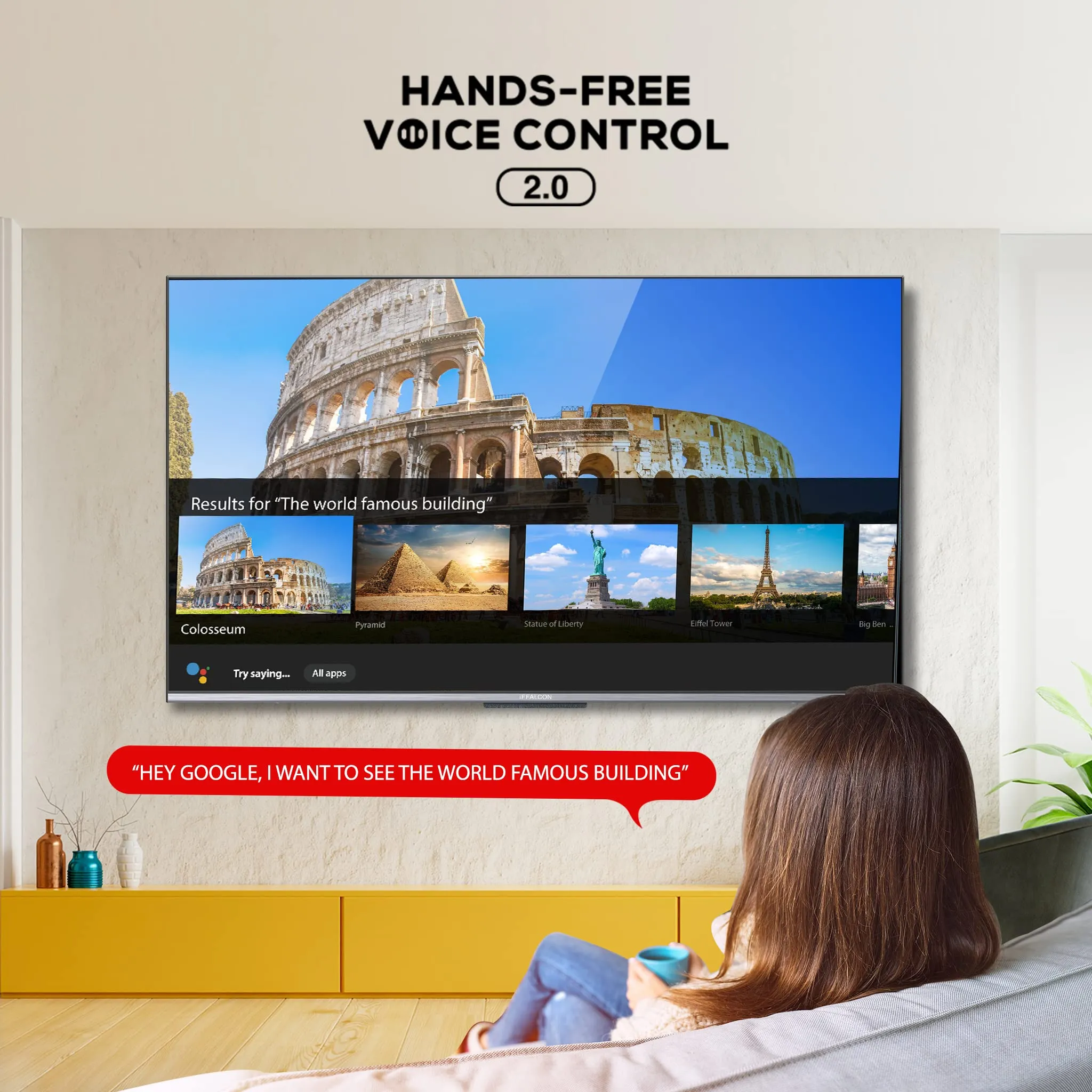 iFFALCON 126 cm (50 inches) 4K Ultra HD Smart Certified Android LED TV 50K72 (Black)