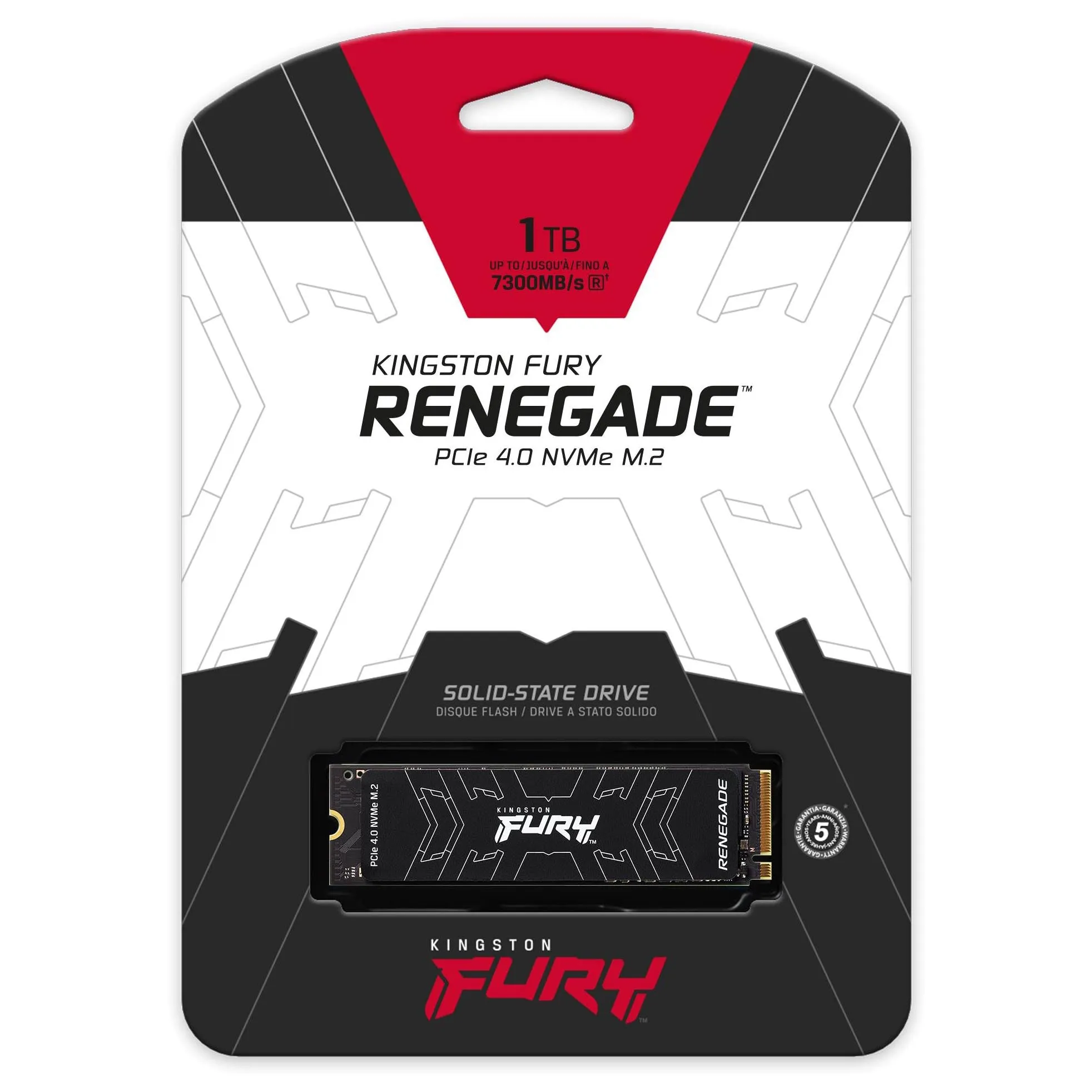 Internal SSD Kingston Fury Renegade, SFYRS/1000G, 1TB, M.2 2280