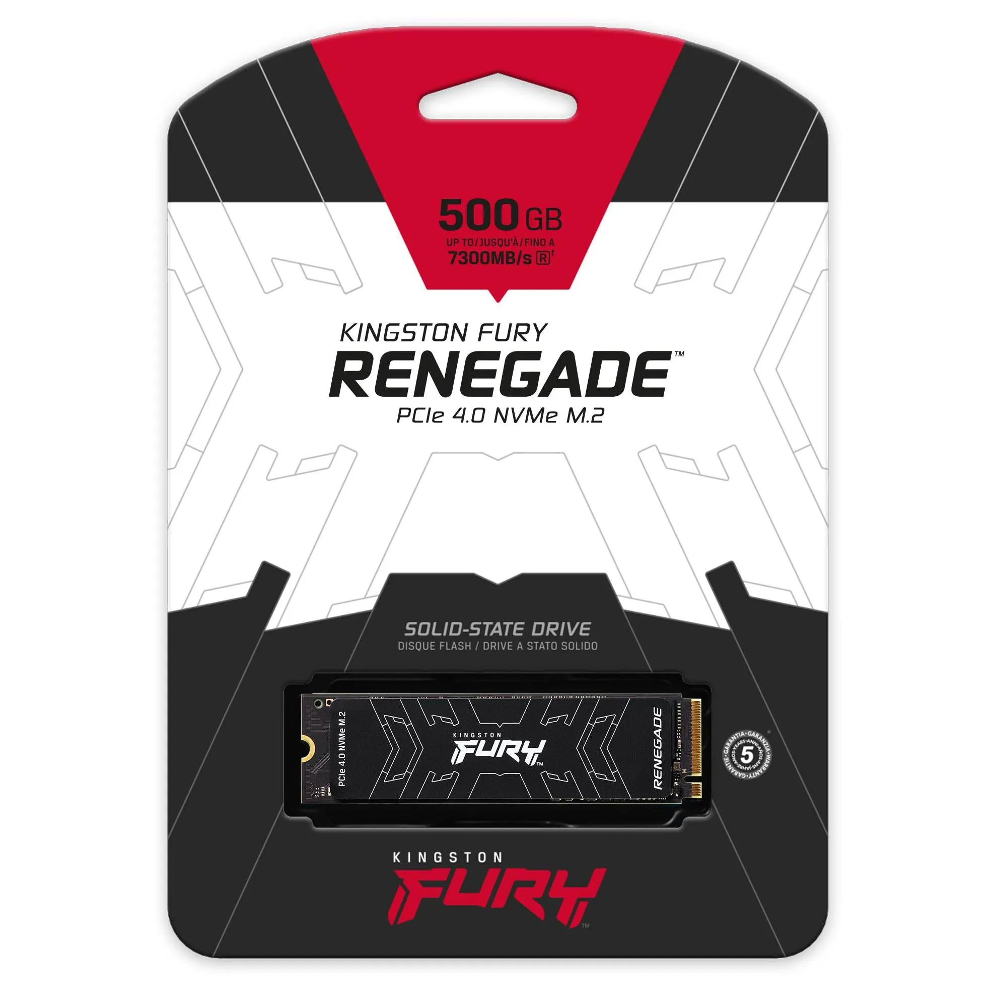Internal SSD Kingston Fury Renegade, SFYRS/500G, 500GB, M.2 2280