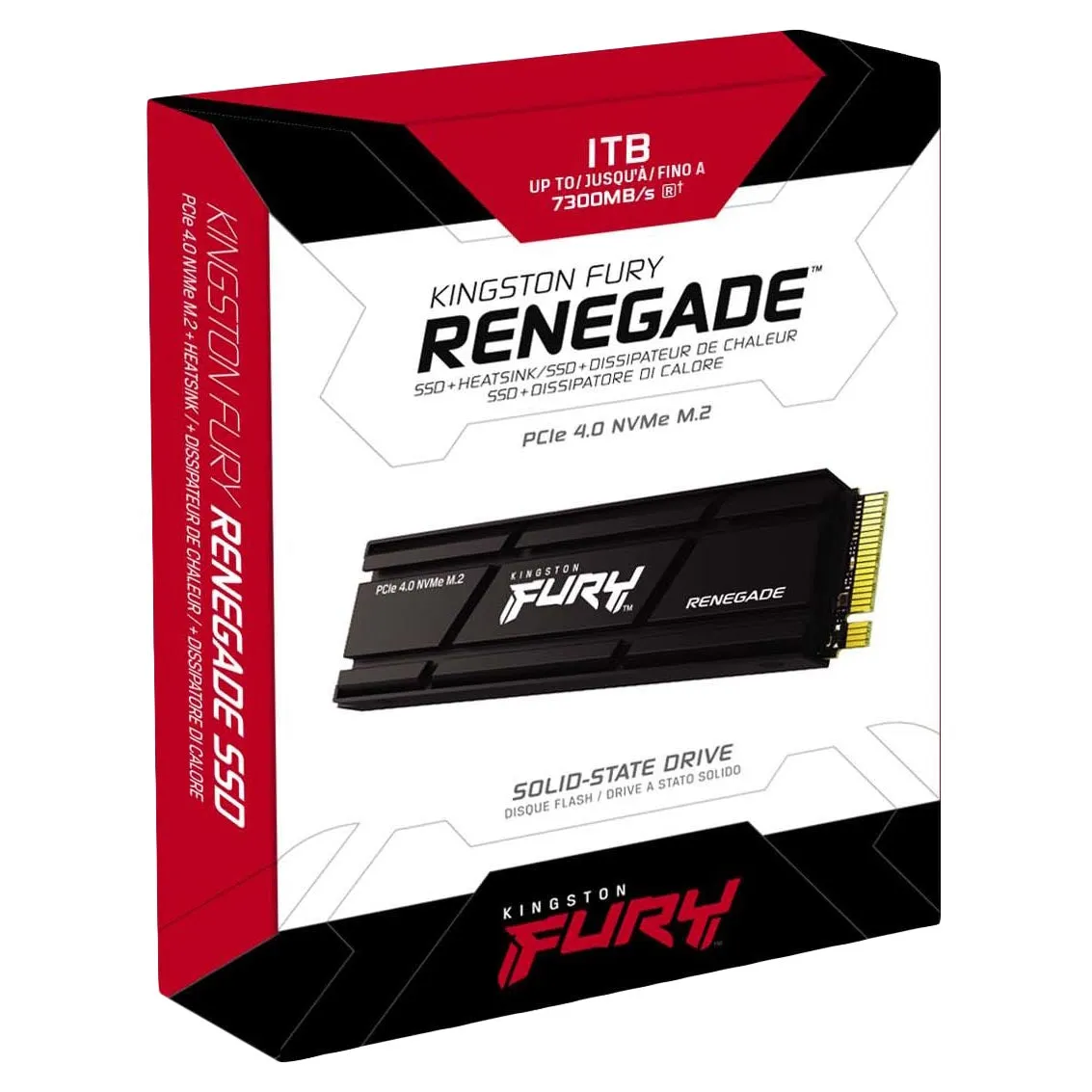 Internal SSD Kingston Fury Renegade, SFYRSK/1000G, 1TB, M.2 2280