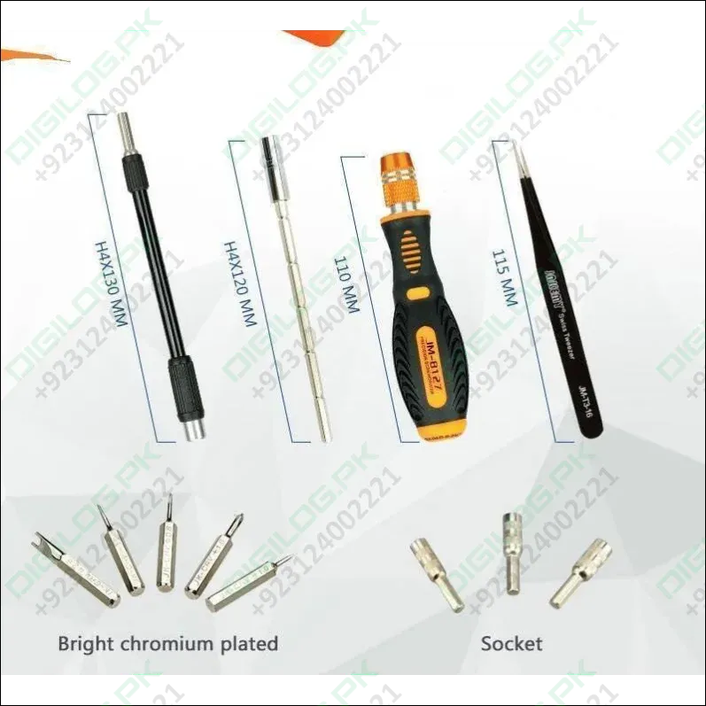 Jakemy Jm-8127 53in 1 Screwdriver Ratchet Hand-tools Suite Furniture Computer Electrical Maintenance Tools