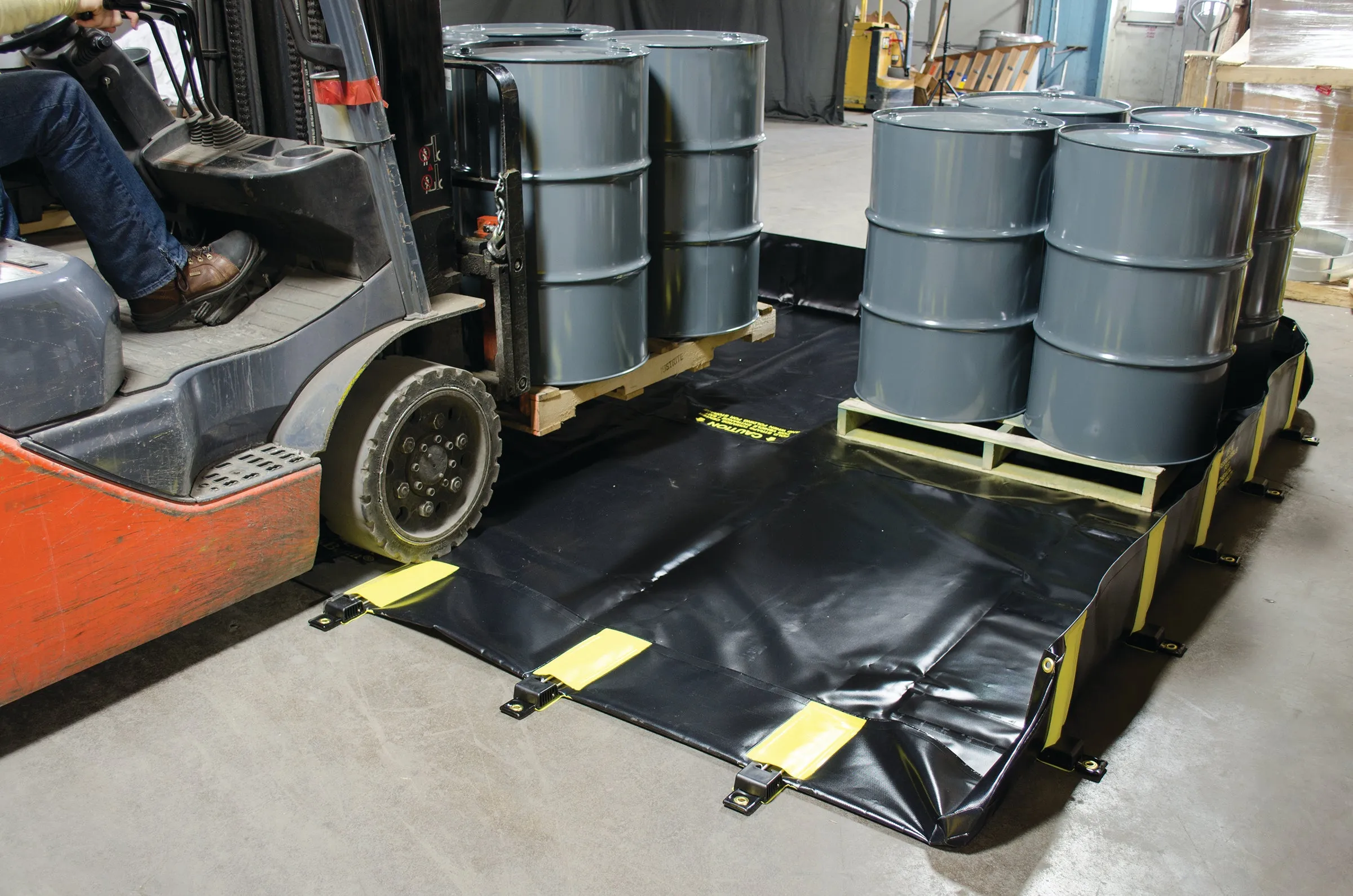 Justrite 28519 Rigid-Lock Quickberm 10' x 10', 745 Gal.