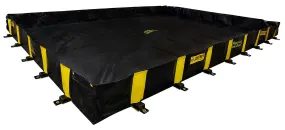 Justrite 28530 Rigid-Lock Quickberm 16' x 20', 2390 Gal.