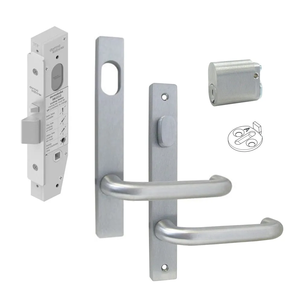 KABA ENTRANCE LOCK SET SATIN CHROME PLATE SBM2KIT51