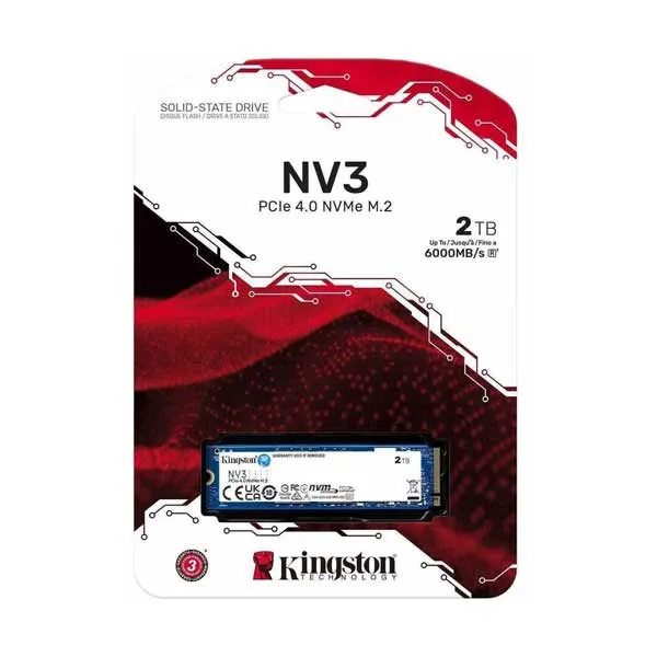 Kingston 2TB 2000G NV3 M.2 2280 PCIe 4.0 NVMe SSD