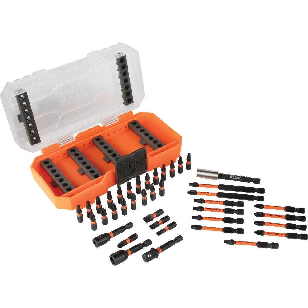 Klein 33801 ProFlex Impact Driver Bit Set, 40-Piece