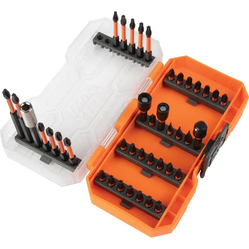 Klein 33801 ProFlex Impact Driver Bit Set, 40-Piece