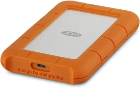 LaCie Rugged 2TB USB-C and USB 3.0 Portable Hard Drive