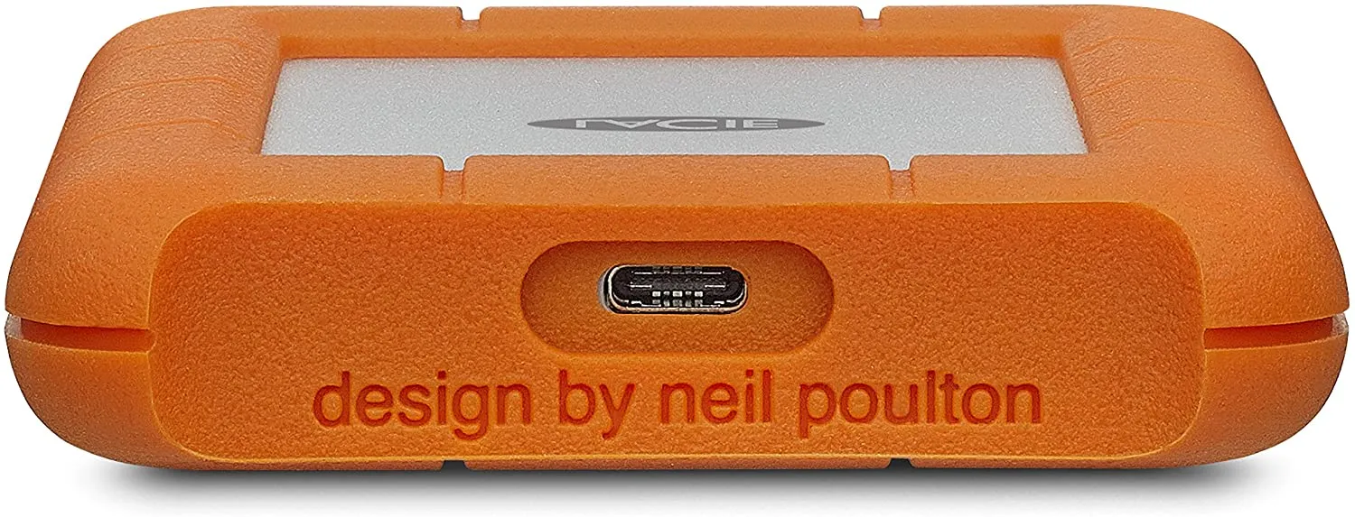 LaCie Rugged 2TB USB-C and USB 3.0 Portable Hard Drive