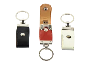 Leather Keychain USB - Model 3