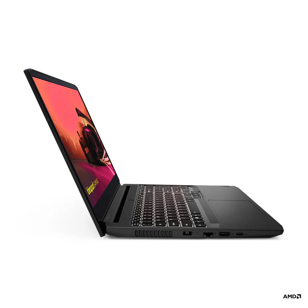Lenovo IdeaPad Gaming 3 AMD Ryzen™ 5 5600H Laptop 39.6 cm (15.6") Full HD 8 GB DDR4-SDRAM 512 GB SSD NVIDIA GeForce RTX 3050 Wi-Fi 6 (802.11ax) Windows 10 Home Black