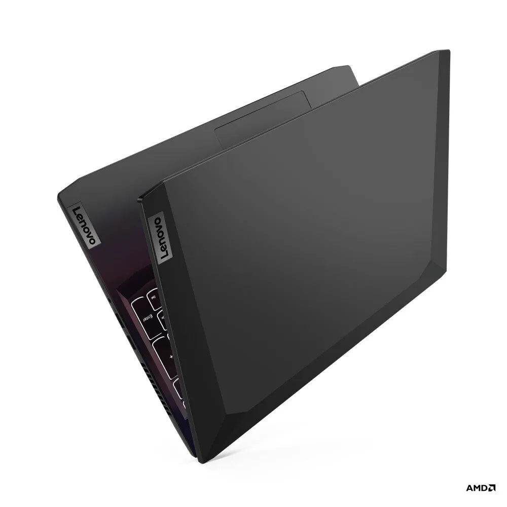 Lenovo IdeaPad Gaming 3 AMD Ryzen™ 5 5600H Laptop 39.6 cm (15.6") Full HD 8 GB DDR4-SDRAM 512 GB SSD NVIDIA GeForce RTX 3050 Wi-Fi 6 (802.11ax) Windows 10 Home Black