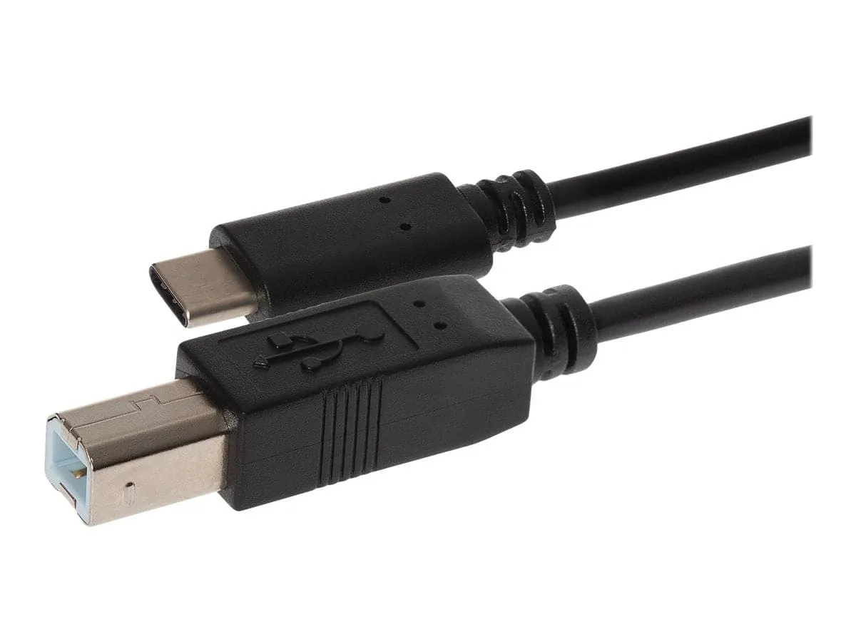 Maplin USB-C to USB-B Cable - Black, 2m