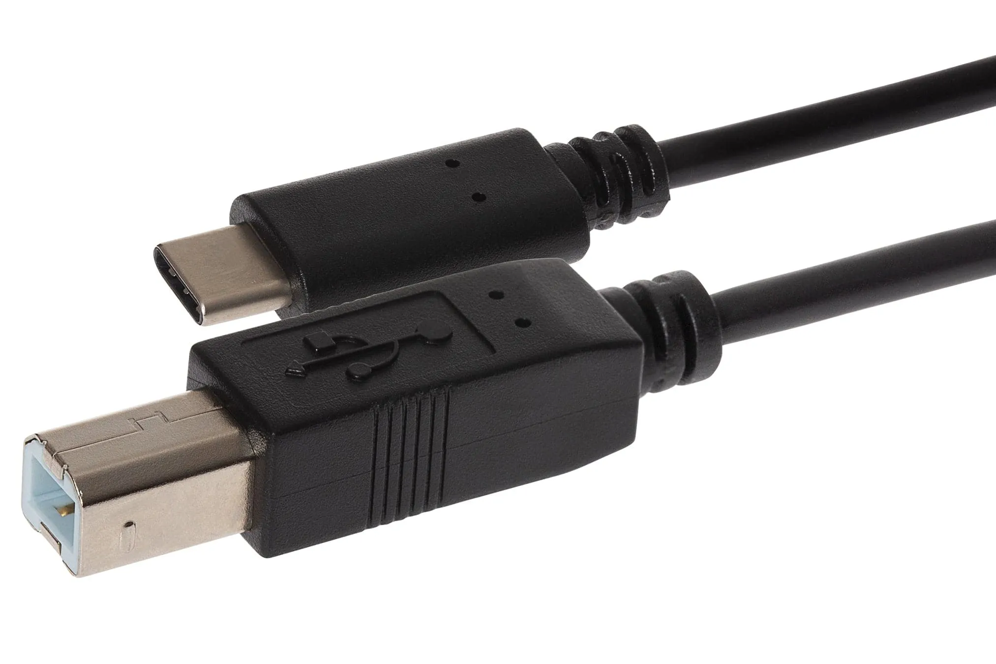 Maplin USB-C to USB-B Cable - Black, 2m