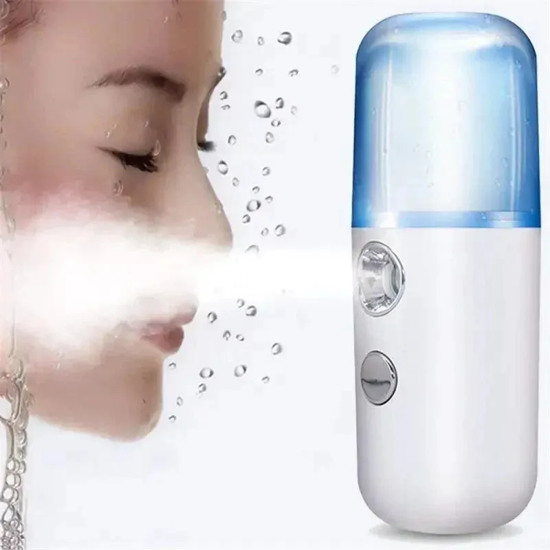 Mist Facial Sprayer USB Humidifier Rechargeable Nebulizer Face Steamer Moisturizing Humidifier Skin Care Tools