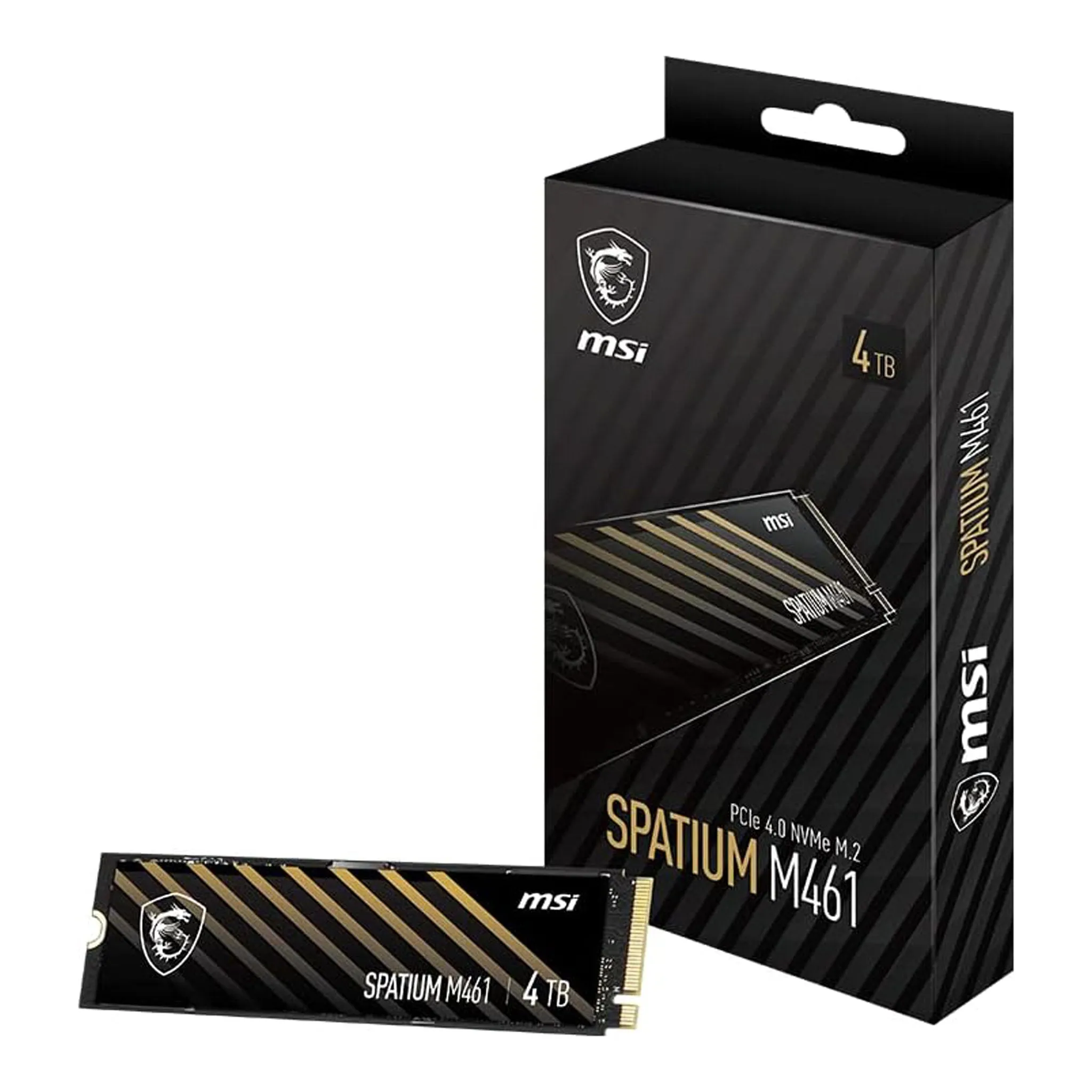 MSI SM461N4TB 4TB SPATIUM M461 PCIe 4.0 NVMe M.2 Solid State Drive