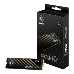 MSI SM461N4TB 4TB SPATIUM M461 PCIe 4.0 NVMe M.2 Solid State Drive