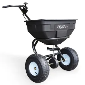 Non-Toxic 60L Walk Behind Broadcast Spreader with Flow Adjustment - PlantCraft