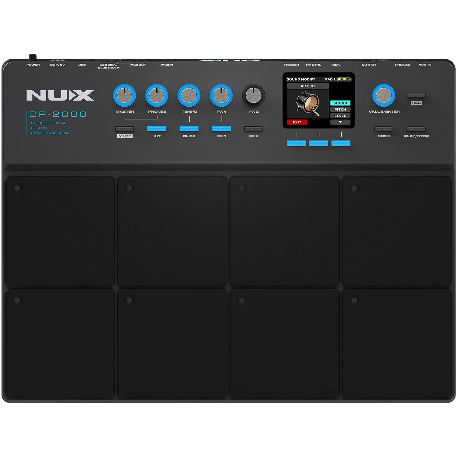 NUX DP-2000 Compact Percussion Pad w/ Case