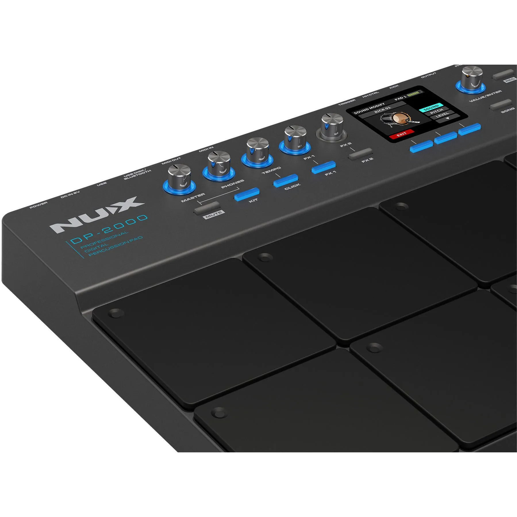 NUX DP-2000 Compact Percussion Pad w/ Case