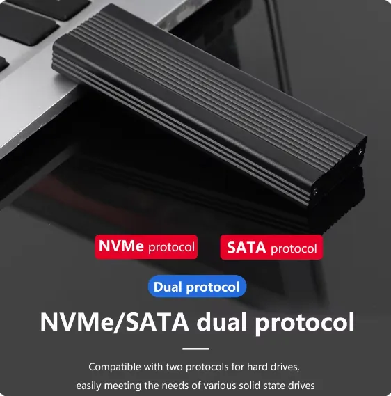 NVMe PCIe to USB3.1 Adapter for M.2 SSDs
