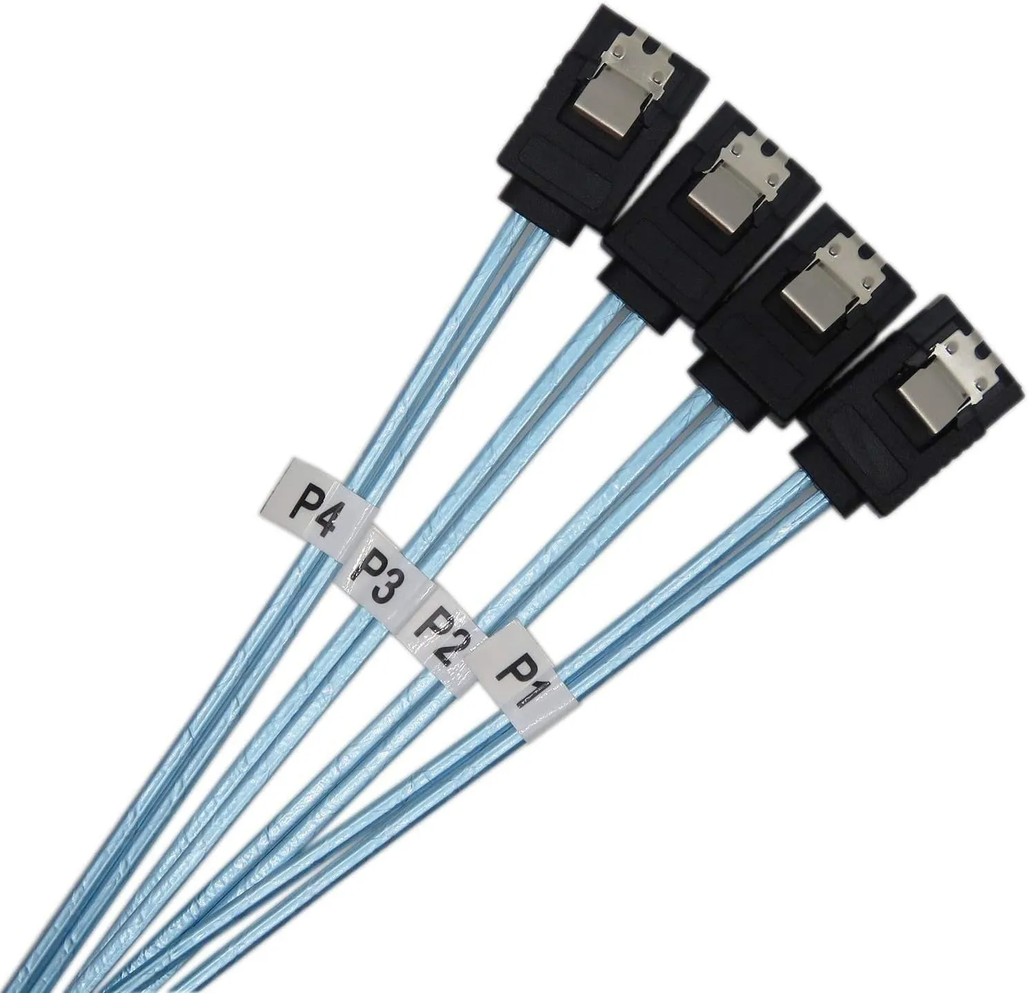 Pi ® (PiPlus®) High Speed 6Gbps 4pcs/Set Sata Cable SAS Cable for Server
